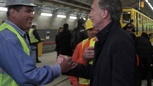 Macri recorrió la cochera-taller de la línea H y habló de la justicia tucumana