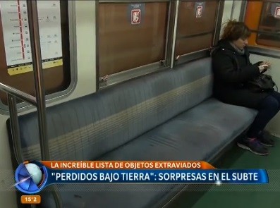 "Perdidos bajo tierra": sorpresas en el subte