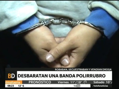 Desbaratan una banda "polirubro"