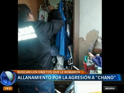 Allanamiento por la agresión a Chano
