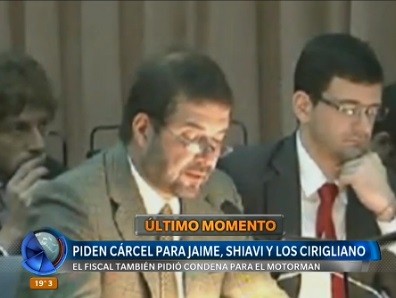 Fiscal pide prisión para Jaime, Schiavi y los Cirigliano