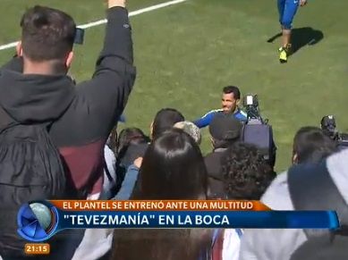 Tevezmanía en La Bombonera