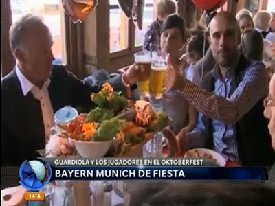 El Bayern Munich en la Fiesta de la Cerveza