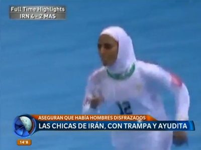 Las sospechas sobre el "tiqui tiqui" del fútbol femenino iraní