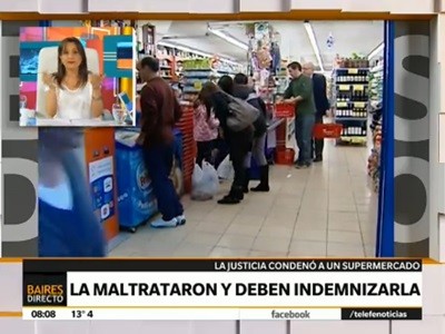 Un supermercado condenado a indemnizar a una clienta