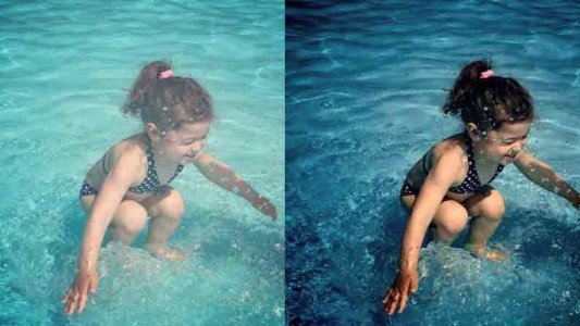 Otra imagen viral que confunde: ¿la nena esta arriba o debajo del agua?