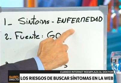 Los riesgos de buscar síntomas en la web