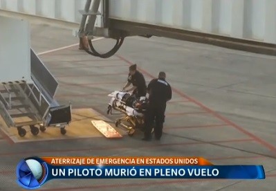 Un piloto murió en pleno vuelo