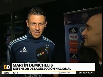 Martín Demichelis: "Cada convocatoria te llena el espíritu"
