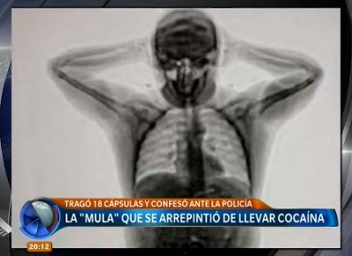 La "mula" que se arrepintió de llevar cocaína