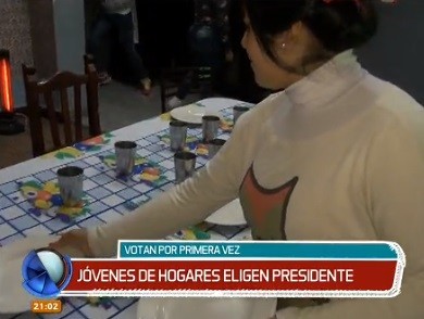 #YoElijoVotar: jóvenes de hogares eligen presidente