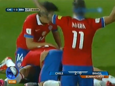 Eliminatorias 2018: Brasil, sin Neymar, perdió en Chile 2 a 0