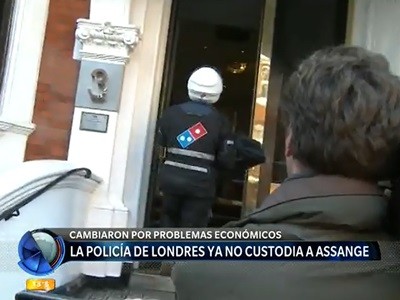 Vigilancia morigerada a Julian Assange en Londres