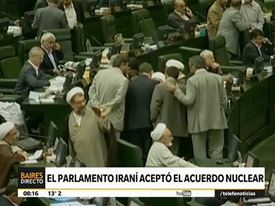 El Parlamento iraní dió luz verde al acuerdo nuclear con los Estados Unidos