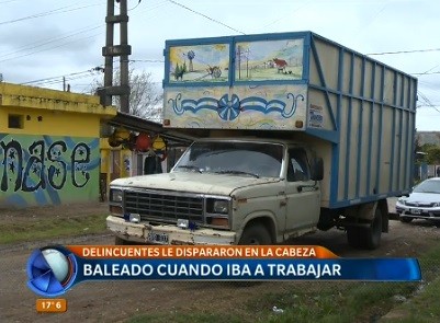 Baleado cuando iba a trabajar