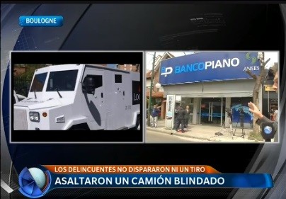 Sin disparar ni un tiro, asaltaron un camión blindado en Boulogne