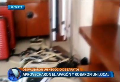 Desvalijaron un local en pleno apagón