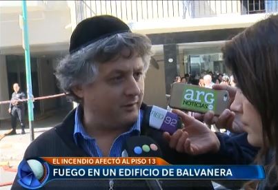 Incendio en un edificio de Balvanera