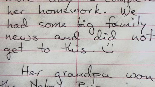 La mejor excusa para no hacer la tarea