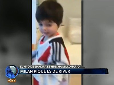 El hijo de Shakira y de Piqué es de River