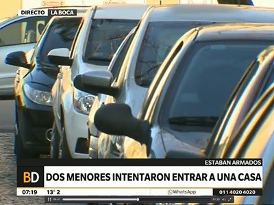 Intento de entradera en la Boca termina con dos menores detenidos