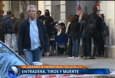 Entradera, tiros y muerte en Balvanera