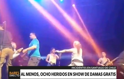 Incidentes en show de Damas Gratis en Chile: ocho heridos