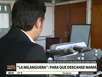 La "milanguera", para que descanse mamá