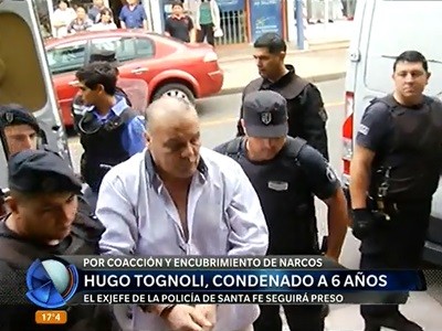 Seis años de prisión a exjefe policial rosarino