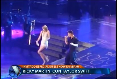 Ricky Martin, con Taylor Swift