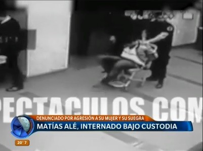 Video: así se llevaban a Matías Alé atado a una silla