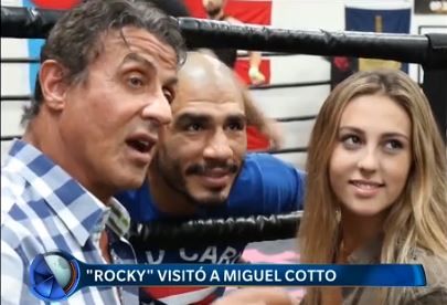 Rocky visitó a Miguel Cotto