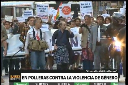 Hombres con pollera: ¿cómo será la marcha para repudiar la violencia de género?