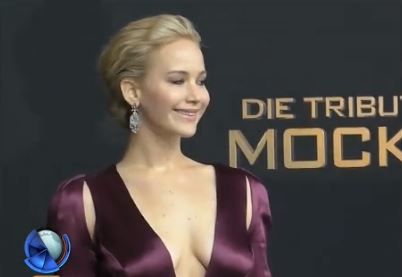 Jennifer Lawrence lució un super escote