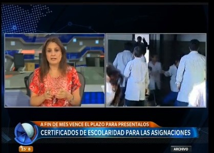 Certificados de escolaridad para las asignaciones