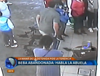 Beba abandonada: habló la abuela