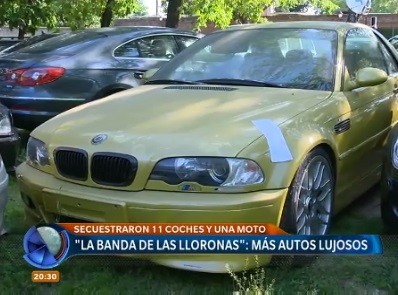 "La banda de las lloronas": más autos lujosos
