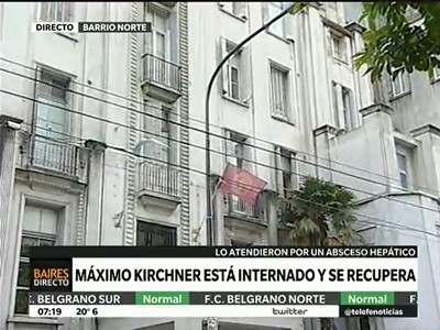 Esperan para esta tarde el alta de Máximo Kirchner