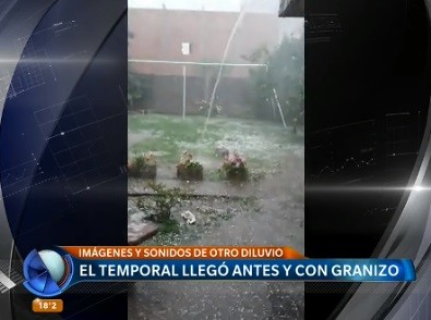 El temporal llegó antes y con granizo
