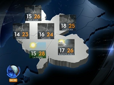Martes nublado, todavía con bajas probabilidad de lluvias y 28 grados de máxima