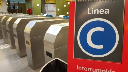 La línea C seguirá interrumpida "hasta la noche" por la agresión a maquinista