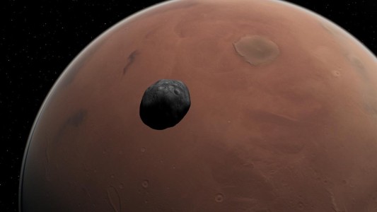 Fobos, la mayor luna de Marte se está rompiendo