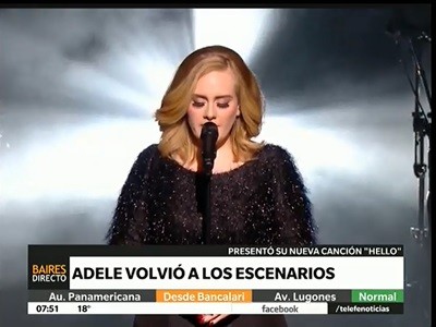 Adele volvió a los escenarios