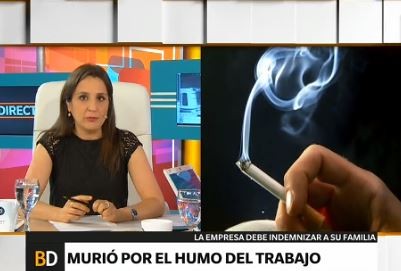 Murió por el humo del trabajo
