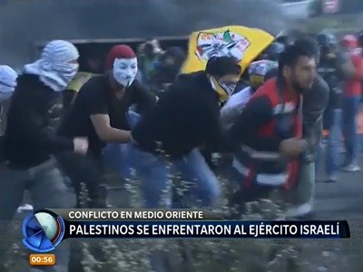 Violencia entre palestinos e israelíes