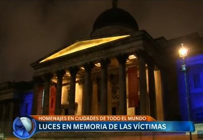 Luces en memoria de las víctimas