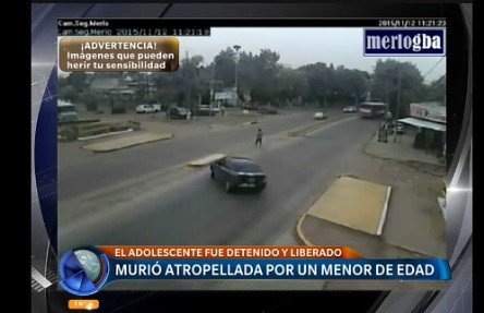Murió atropellada por un menor de edad