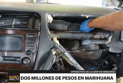Detectaron 210 kilos de marihuana en control vehicular fronterizo
