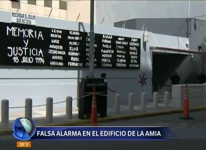 Falsa alarma en el edificio de la AMIA