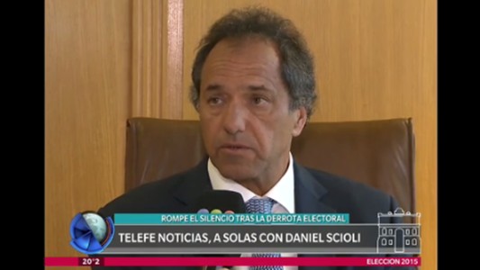 Telefe Noticias, a solas con Daniel Scioli